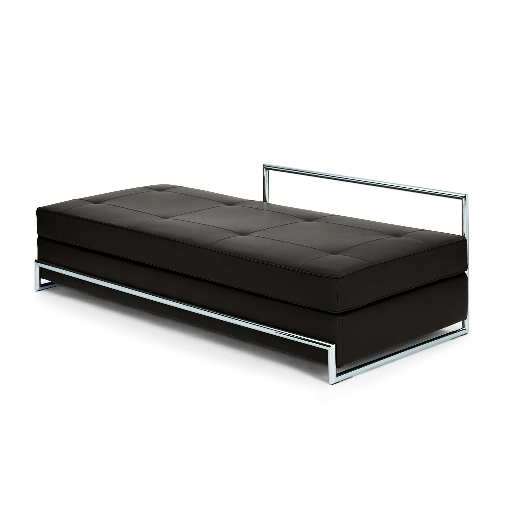 Day Bed Lounger ClassiCon Stoff Manila orange Kunststoffgleiter fur Teppichboden CLASSICON DAYBED MANI OR KUN